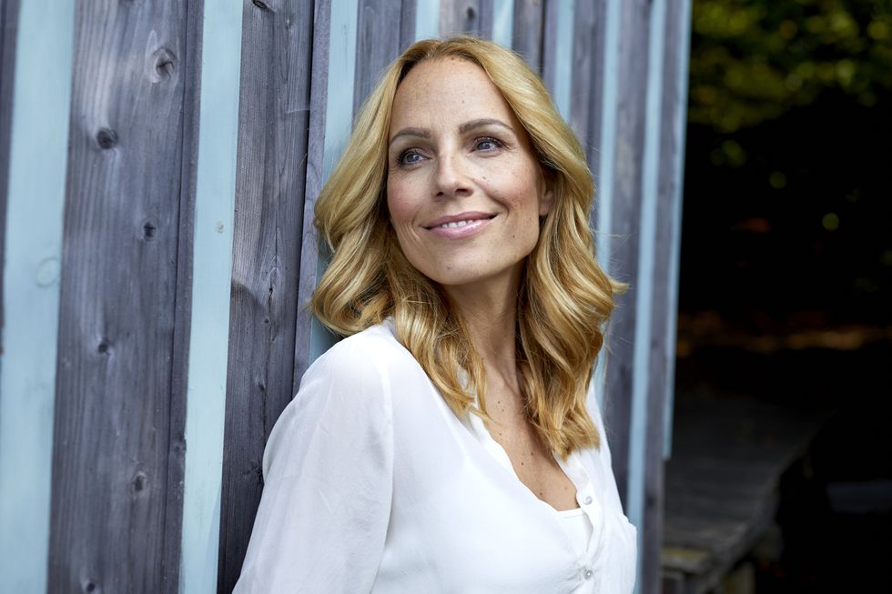 Woman in white shirt
