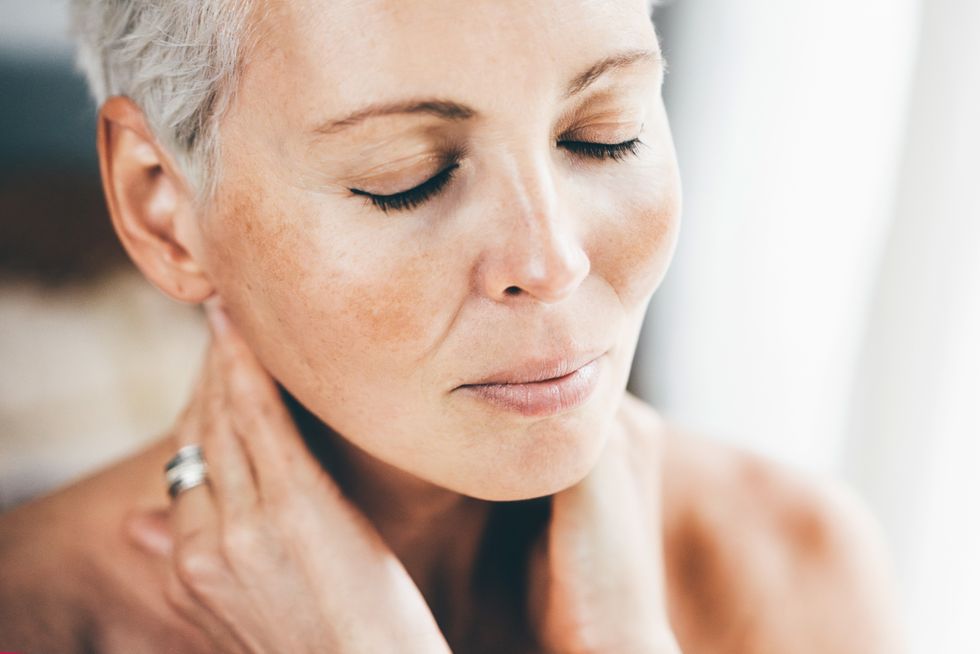Woman skin stock image