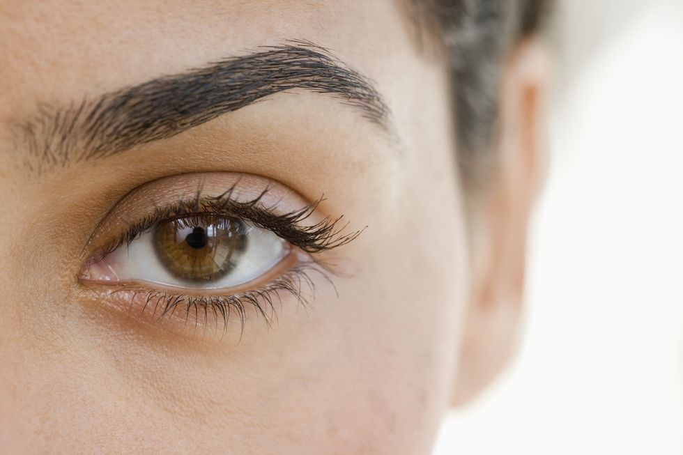 Woman with bright, youthful eyes