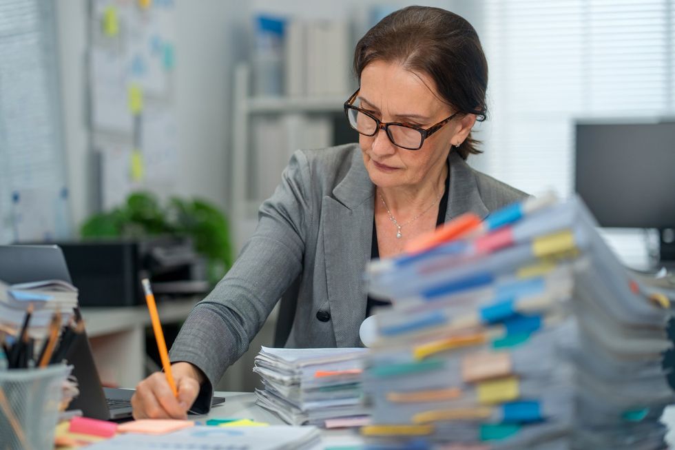 Woman working