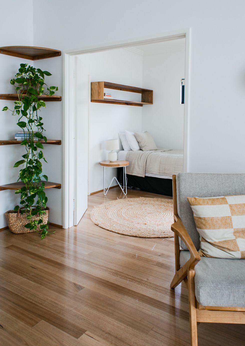Wooden floors in flat
