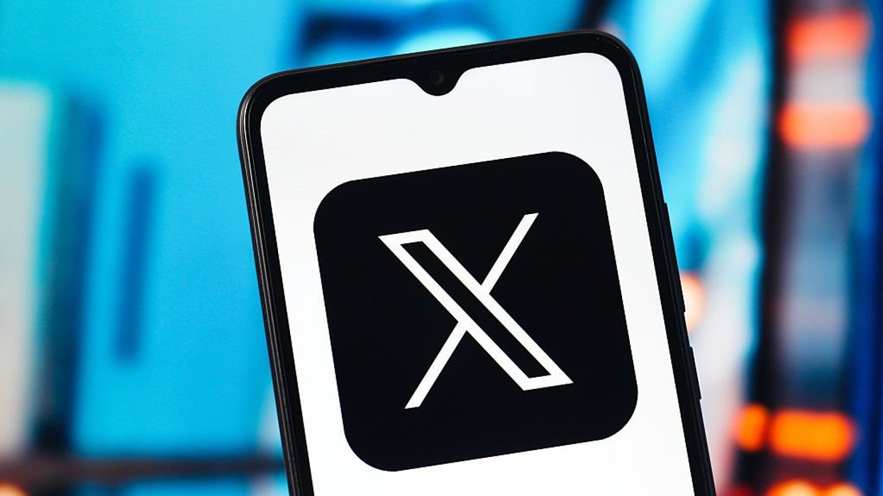 X logo on mobile