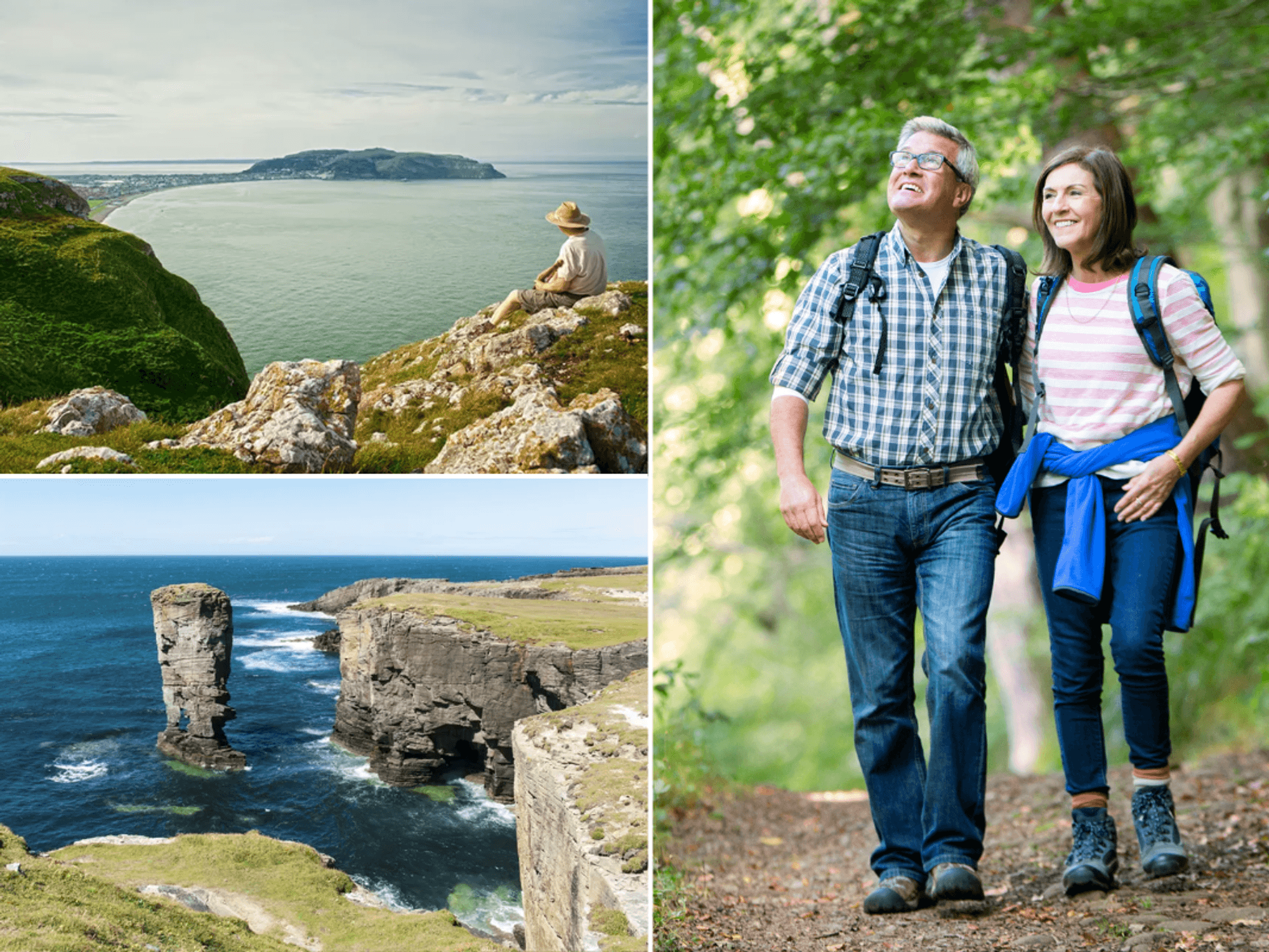 Yesnaby Sea Stacks Orkney Islands / Little Orme and Angel Bay, Conwy, Wales