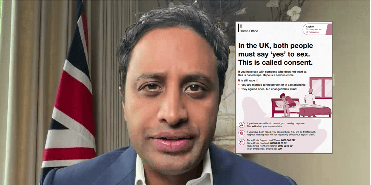 Zia Yusuf brands ‘anti-rape’ guidance for asylum seekers ‘ultimate confession’ of Labour’s migration failure