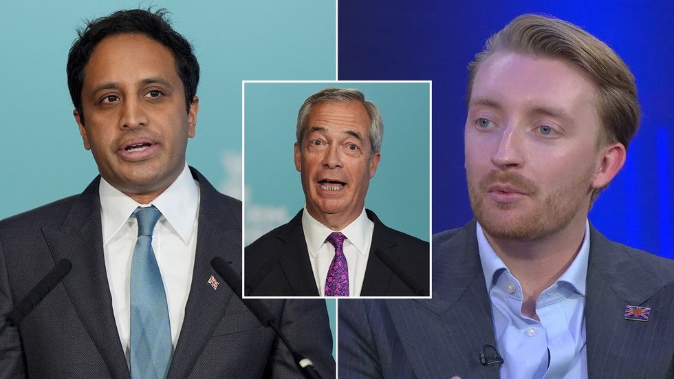 Zia Yusuf, Nigel Farage, Jaymey McIvor