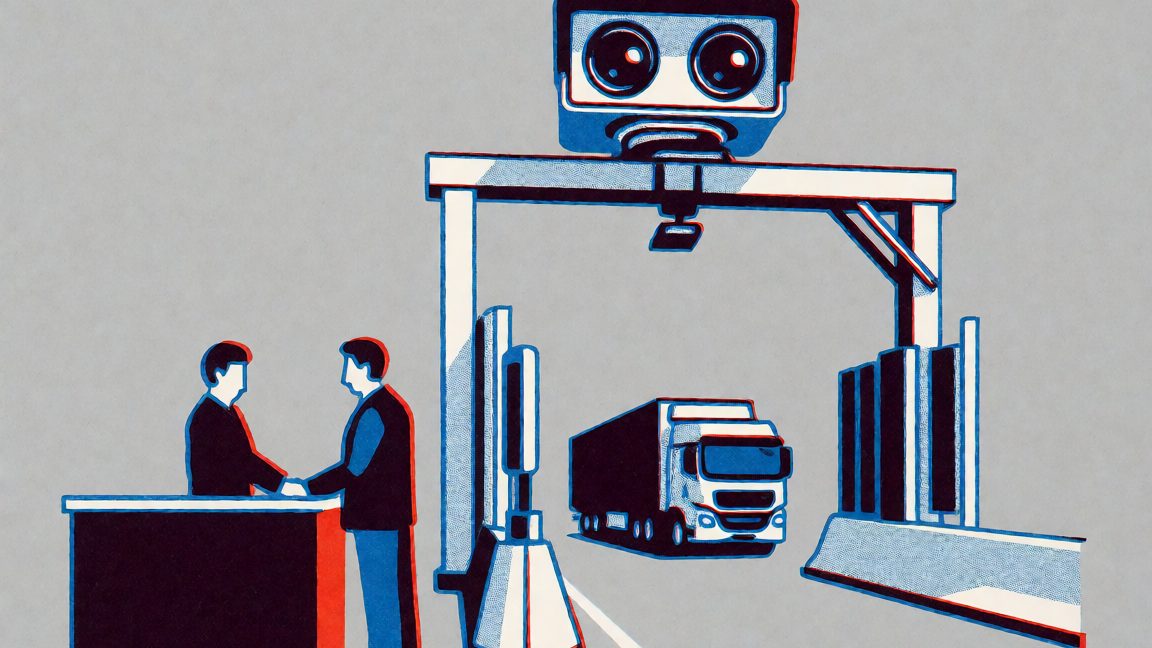MAV Systems ANPR camera system installed on the vehicle entry gantry at the Port of Dover