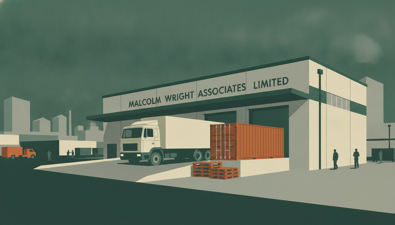 Malcolm Wright Associates Limited loading dock and freight truck at its Leeds depot